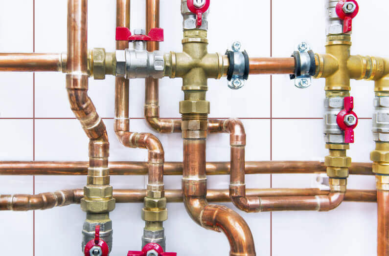Illustration of how a house re-pipe works